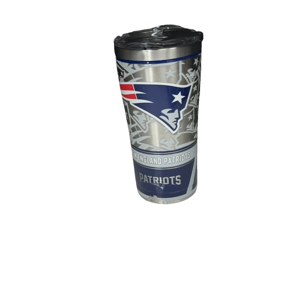 New England Patriots Tervis Stainless Steel Tumbler Cup wLid NFL Brady Pats READ